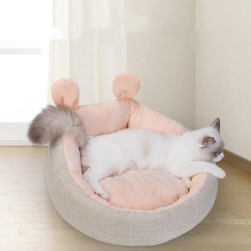 Lovely rabbit ear pet dog house Soft dog Bed Four seasons Cats And Dogs Supplies Warm Kennel Dog kennel for cleaning