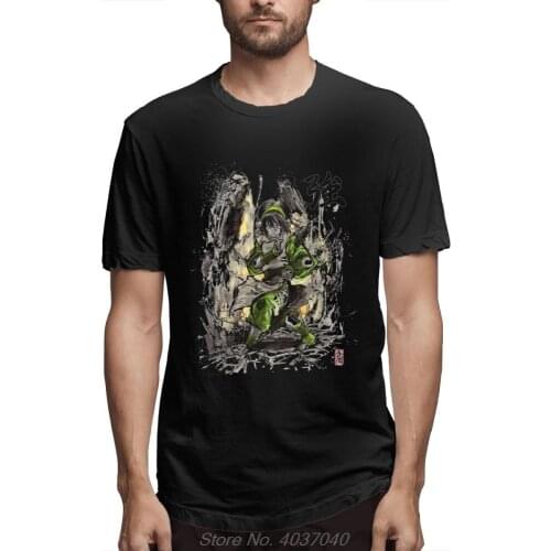 T Shirt Toph From Avatar With Sumi And Watercolo Tee Shirt Unisex Picture Custom Camiseta O-neck Alicedream Camiseta Tshirt