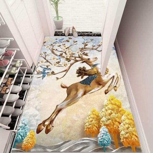 Rug Entry Door Carpet Doormat Light Luxury and Simplicity Household Entrance Cutting Foyer Entrance Mat Entry Doormat Rugs