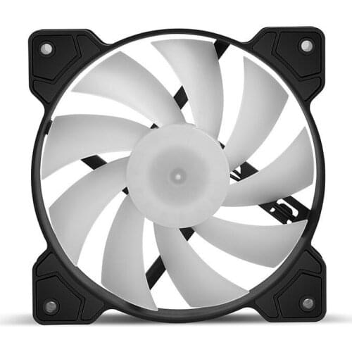 Lamp Radiators Computer CPU Case Fan Heat Dissipation Equipment Accessories Tool Glow 12x12x2.5cm Mute Lamp Radiators E11933