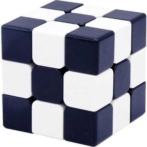 Magic-Cube Puzzle Blocks Frosted Plastic White & Black Space Teaching Aids Multifunctional Brain Developmental for Kids
