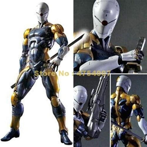 Metal gear solid grey fox pvc moveable action figure collection model doll 28cm Toy