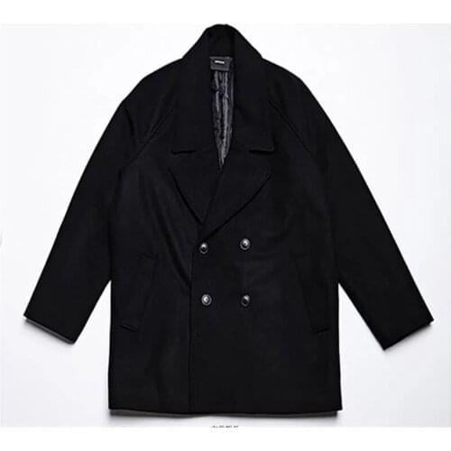 Spring and autumn mens leisure suit Yamamoto mens wool coat double breasted coat fashion
