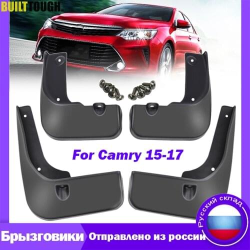 Set Molded Car Mud Flaps For Toyota Camry 2015 2016 2017 Mudflaps Splash Guards Mud Flap Front Rear Mudguards Fender Accessories