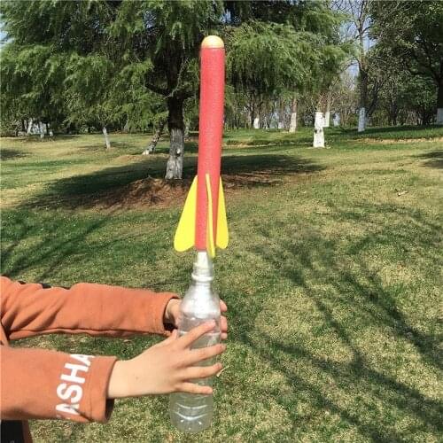 Primary school student science and technology DIY air rocket homemade jet airplane model science experiment wholesale