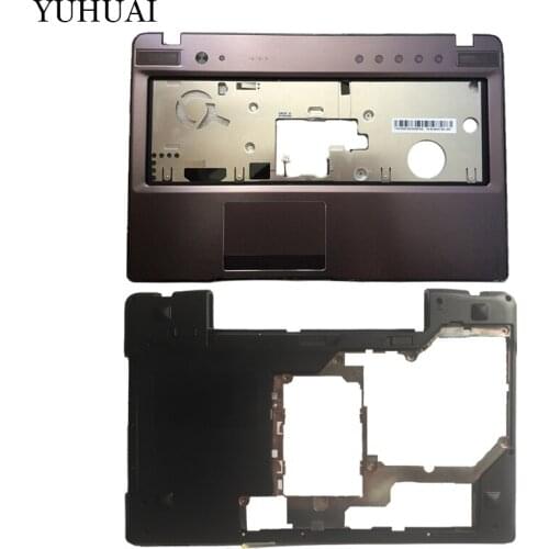 New For Lenovo Z570 Z575 Keyboard Bezel Palmrest Upper Case /Laptop Bottom Base Case Cover