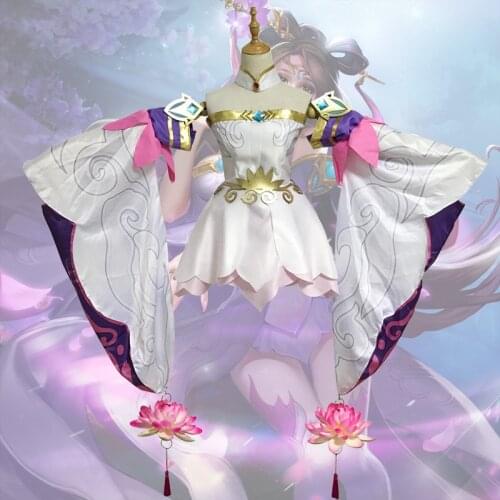 New cosplay Diao Chan sweet Palace luxury lotus girls Lolita Dresses cos clothes Japanese Witch Lolita Dress S-3XL