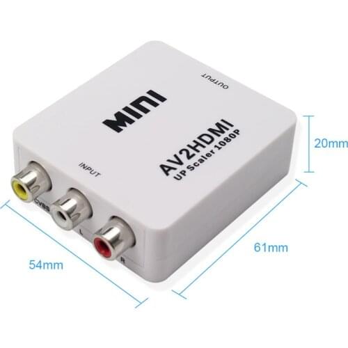 RCA AV to HDMI Converter HD 1080P AV2HDMI Adapter For TV PS3 PS4 PC DVD Xbox Projector AV To HDMI Converter