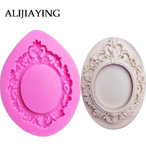 M0611 Frame silicone mold fondant mould cake decorating tools chocolate gumpaste molds