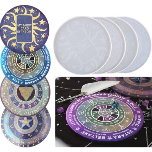 Mysterious Constellation Compass Tarot Divination Silicone Mold for Epoxy Uv Resin Craft Home Decoration Jewelry Making Tools