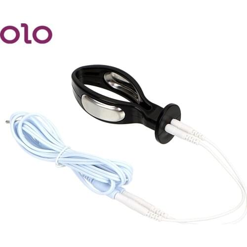 OLO Prostate Massage Anal Plug Stimulator Electric Shock Erotic Female Masturbation Sex Products Sex Toys for Women