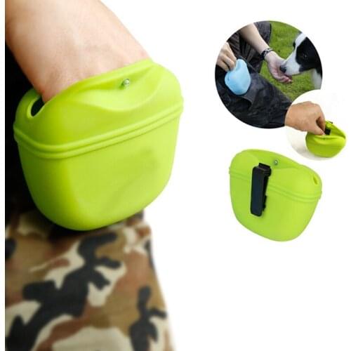 Pet training dog bag out dog food bag snack bag dog training pockets outdoor training dog bag silicone pet supplies