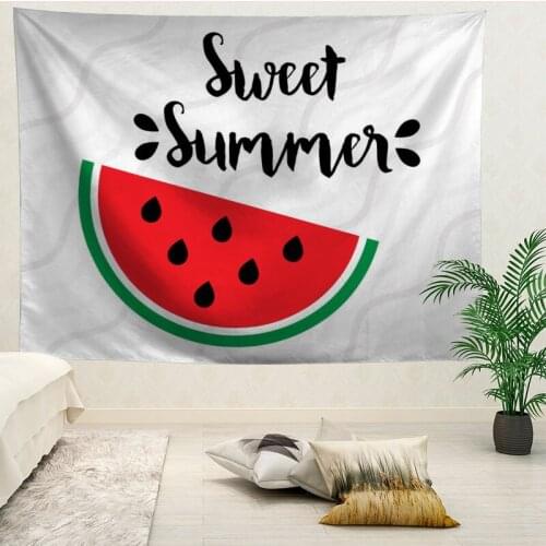 Custom High Quality Watermelon Hanging Tapestry Home Party Decoration Tapestries Photo Background Cloth Table Cloth Wall Tapes