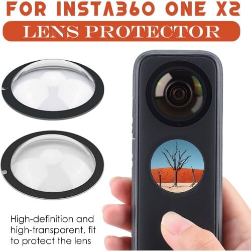 2 Pcs Lens Guard For Insta360 One X2 Protective Lens Cap Cover Anti-collision Waterproof Protector Panoramic Camera Accessories