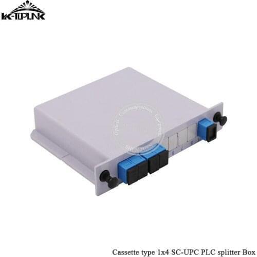 1*4 SC-UPC PLC splitter Cassette box 1*4 splitter Fiber Optical Cassette Box PLC Splitter Card Module Inserting CATV FTTH