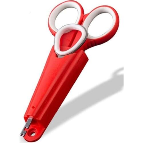 1Set Multifunctional Stainless Steel Fishing Scissors Cut PE line Braid Line Lure Cutter Plies Hook remover Carp Fishing Toolbox
