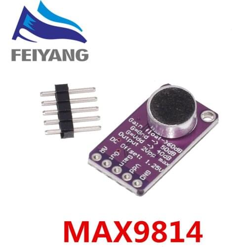 10PCS Electret Microphone Amplifier Stable MAX9814 module Auto Gain Control MAX4466