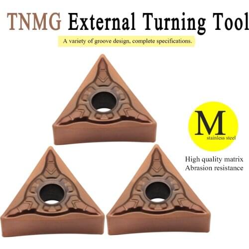 10pcs TNMG160404 MSF MP1125H External Turning Tools Carbide Insert Lathe Cutter Tool Tokarnyy Turning Insert
