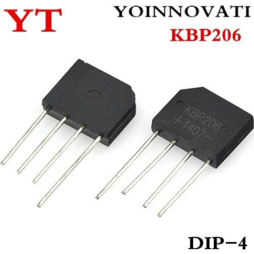 100pcs/lot KBP206 DIP-4 IC Best quality