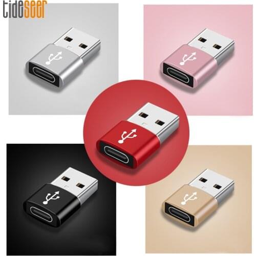 Alloy USB Male to Type C Female OTG Adapter USBC Converter for Xiaomi Samsung Oneplus 3 2 Type-C Cable Adaptor 300pcs