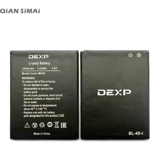 QiAN SiMAi For DEXP Ixion M245 Battery Accumulator BL-4D-I 1850mAh + Tracking Code