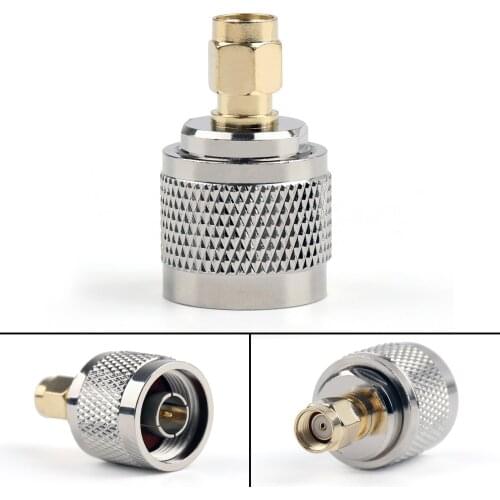 Artudatech 1Pcs /10Pcs Adapter N Plug Male To RP-SMA Jack Male RF Connector Straight M/M Parts