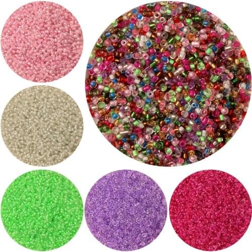 Czech Glass Seed Beads 2/3/4mm Crystal Round Hole DIY Beads Handmade Crafts Necklace Earring Jewelry Making Accessories