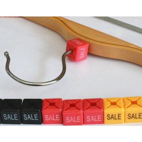 Colored Plastic Size Marker Hot SALE Perprinted Garment Lable Square Size Marker Tags For Hangers