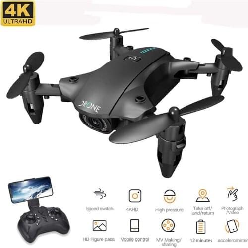 H2 Mini Drone WiFi FPV 1080P 4K HD Camera Real Time Transmission Altitude Hold Foldable Quadcopter RC Drones VS E525 Pro