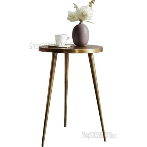 Nordic Small Apartment Small Coffee Table Corner Table Side Table Living Room Sofa Side Table Round Table Modern Minimalist Wrou