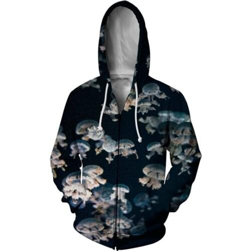 Funny Mens Zipper Hoodies 3D Regular Printed Zipper Hooded Men New Arrivals Long-sleeved Hooded Sweatshirt Spring Autumn