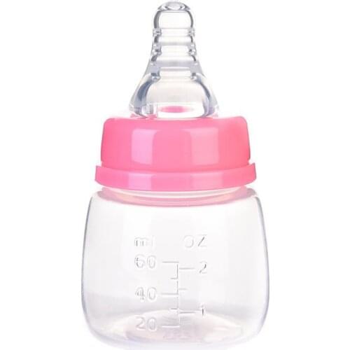Natural Mini Nursing Bottle Standard Caliber For Newborn Baby Drinking Water Feeding Milk Fruit Juice
