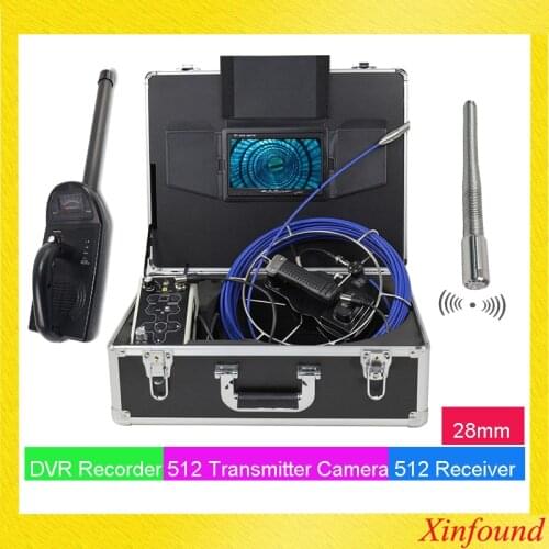 512hz sonda transmitter pipe locator plumb camera with 512hz locator receiver endoscope borescope video camera with 7" monitor