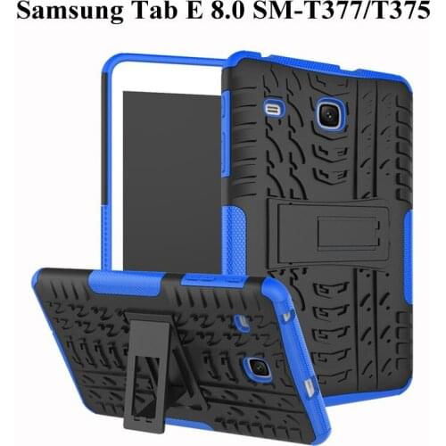 Heavy Duty PC+TPU ShockProof Armor Case For Samsung Galaxy Tab E 8.0 2016 T377 SM-T375 SM-T377V 8.0 inch Tablet Case+Film+Pen