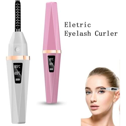 Electric Heated Eyelash Curler Heated Makeup Heated Eye Lashes Curler Applicator USB Rechargeable Long Lasting Beauty Tool New