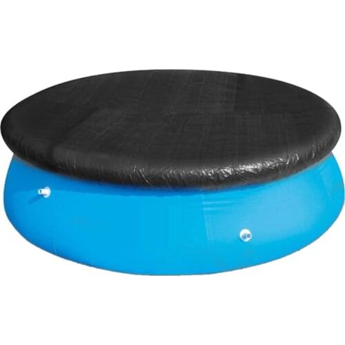 Durable PVC Swimming Pool Cover Round Sheet Above Ground Swimming Pools Frame Protector Canopy Tent Boat Tarpaulin Tarp 244cm