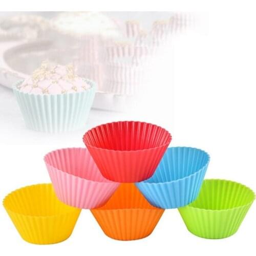 New Dining 5cm Silicone Cupcake liner Cake Chocolate Cake Muffin Liners Pudding Jelly Baking Cup Mold LX1146