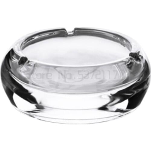 Glass ashtray family living room ashtray cigar plate personality trend office ashtray