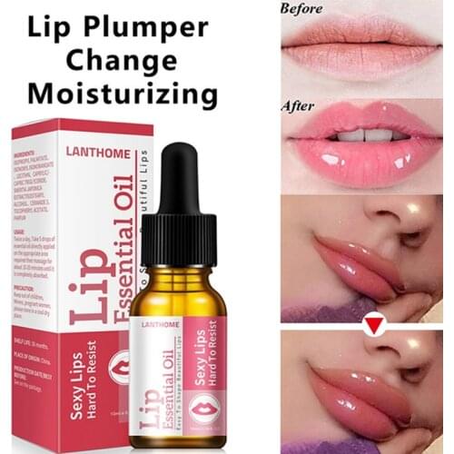 Lip Care Serum Lip Essential Oil Instant Plumper Increase Elasticity Reduce Fine Lines Moisturize Makeup Lips Enhancer Cosmetics