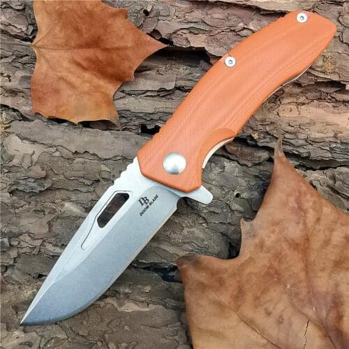 Outdoor Tactical Camping Hunting Survival Pocket Quick Folding Knife D2 Blade Knives Flipper G10 Hiking Kitchen Multi EDC Tools