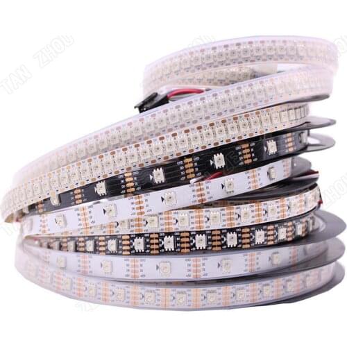 DC5V 1m/5m WS2813 Smart led pixel strip,Black/White PCB,30/60 leds/m WS2813 IC;better than WS2812B strip,IP30/IP67