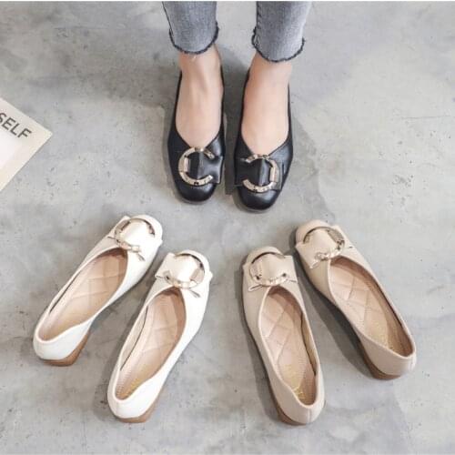 Women Sweet Rivet Bowknot Flats Pink Square Toe 3cm Low Heel Pumps Lady Spring & Summer Dress Shoes