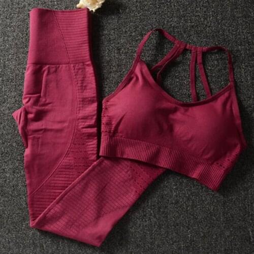 2 Piece Set Sports Suit Female Workout Clothes For Women Sports Bra And Leggings Set Sports Wear For Women Gym Clothing
