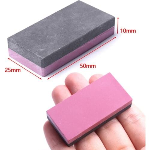 1PC Mini Dual-sided Whetstone 400#&800# Or 800#&3000# Hard Alloy Gem Molds Knife Sharpener Stone Polishing Sharpening Oilstone