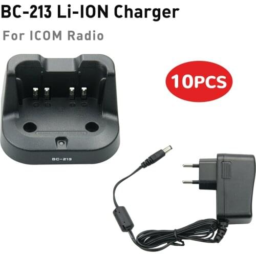 10Pcs Battery Charger BC213 for Icom BP279 BP280 Battery F1000D F2000D Walkie Talkie