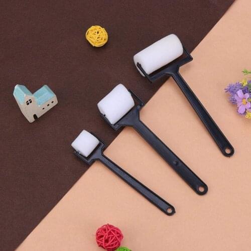 3Pcs/Set White Sponge Paint Brushes Children Graffiti Roller Stamp Kids Painting Toy Drop Ship