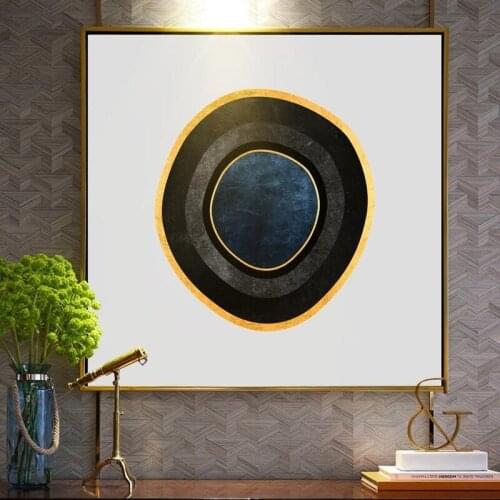 Nordic Style Abstract Home Decoration Porch Aisle Bedroom Living Room Background Wall Model Room Printed Canvas Art Mural Core