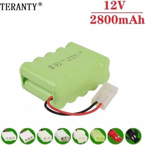 X Model ) 12v 2800mah NiMH Battery For Rc toy Car Tanks Trains Robot Boat Gun Ni-MH AA 1000mah 12v Rechargeable Battery 1Pcs
