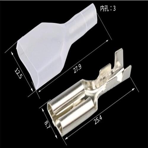 Free shipping 100pcs 7.8mm AMP connector 305 female terminals