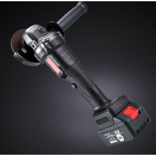 Large Brushless Angle Grinder 220V Lithium-Ion Grinding Machine Cutting Electric Angle Grinder Grinding Power Tool with 2Battery